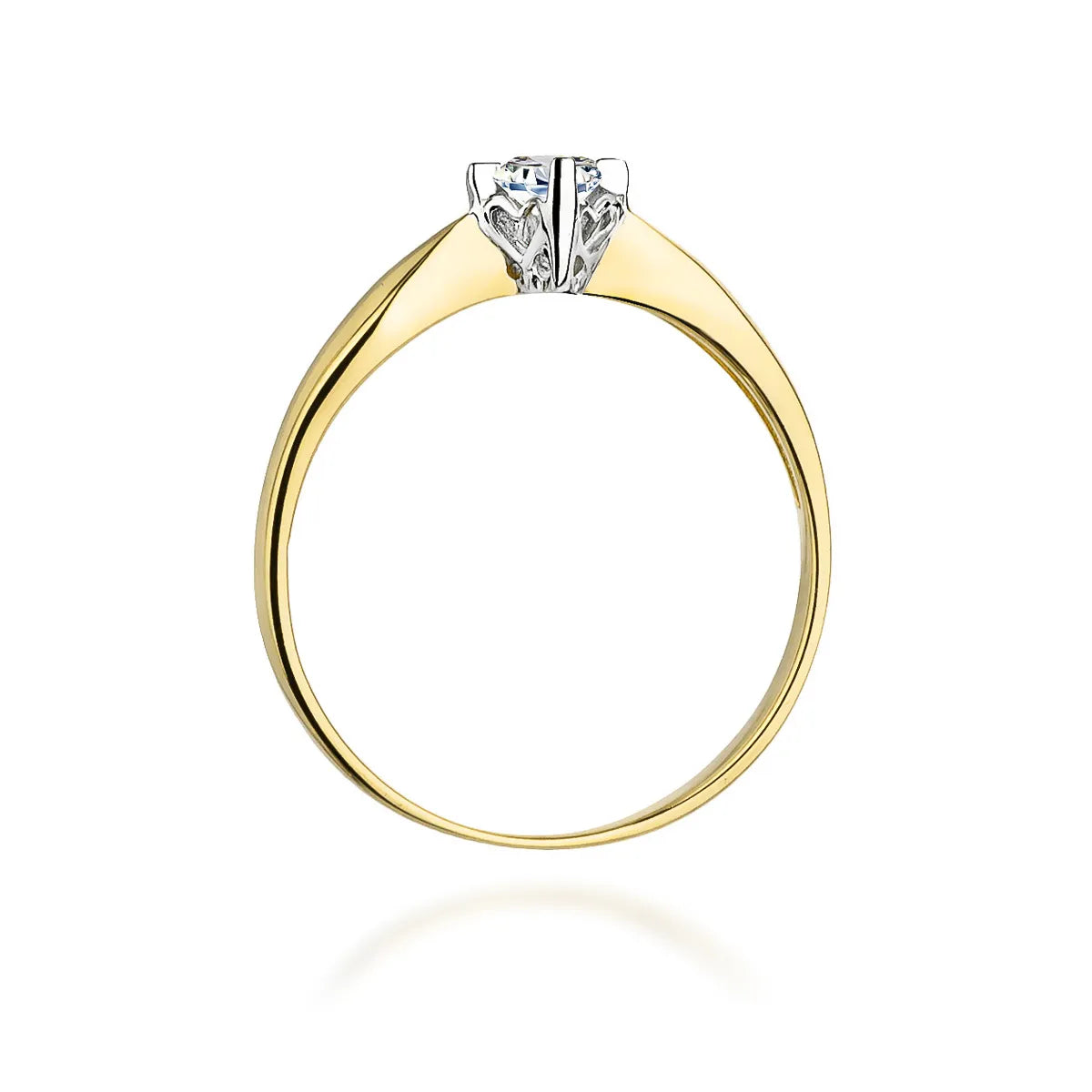 zlatý prsten s diamantem 0,12 ct w0171-diw-01