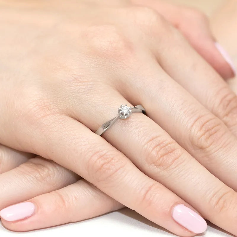 zlatý prsten s diamantem 0,15 ct w0173-diw-01