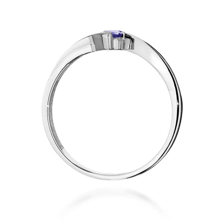 zlatý prsten s 0,15ct tanzanitem a 0,03ct diamanty w0177-tap-01