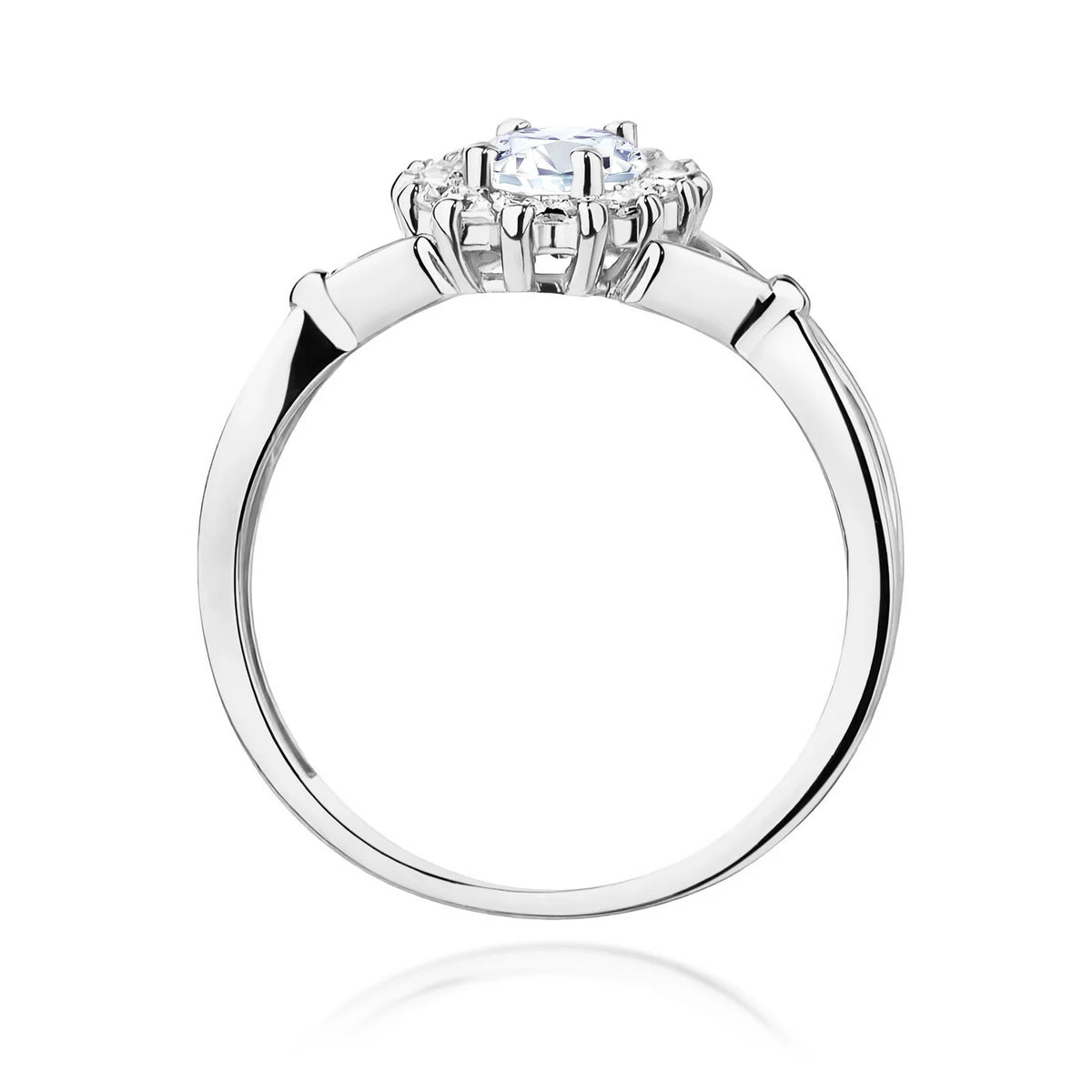 Prsten z bílého zlata s 0,70ct a 0,28ct lab-grown diamanty