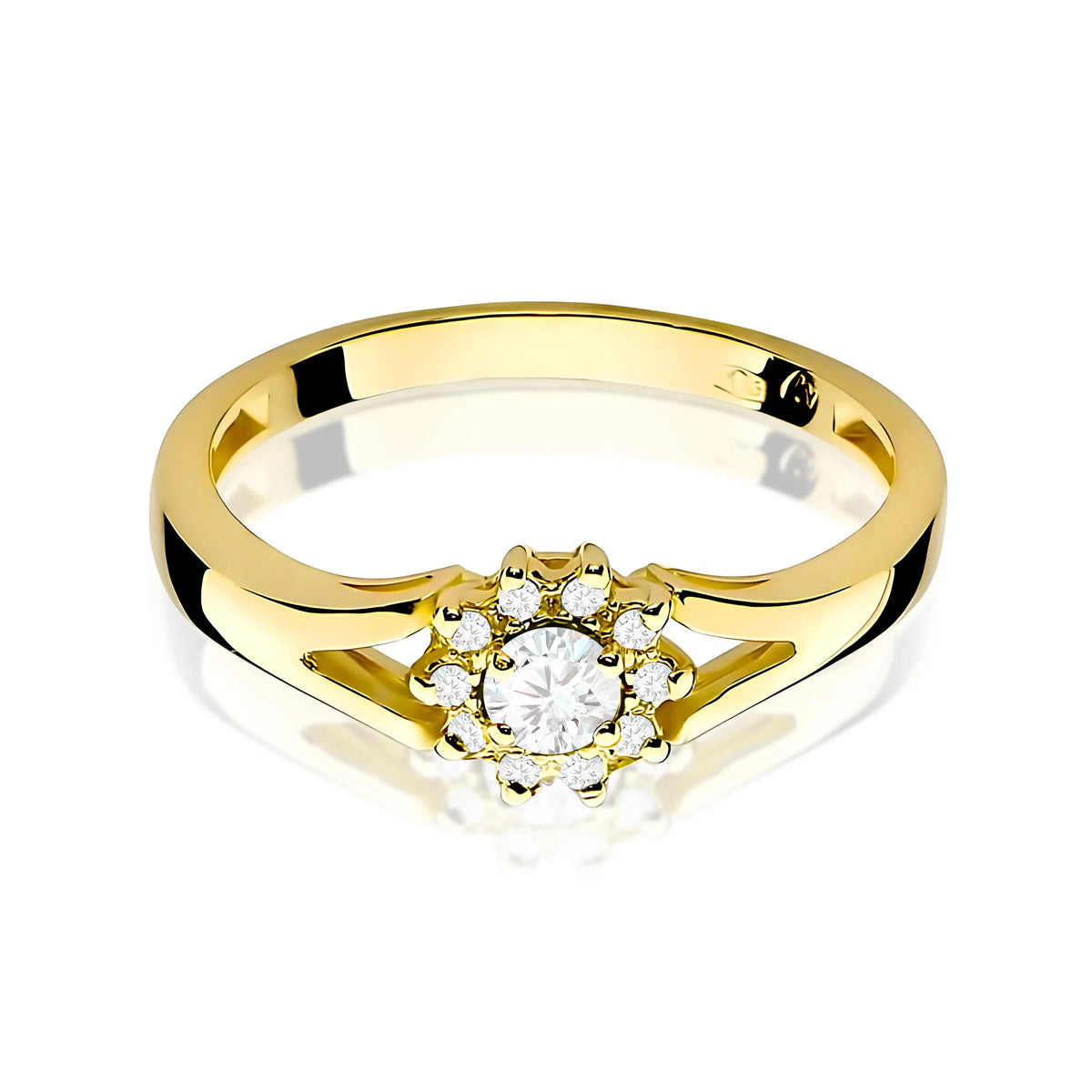 zlatý prsten s diamanty 0,10 ct a 0,086 ct w0185-diw-01