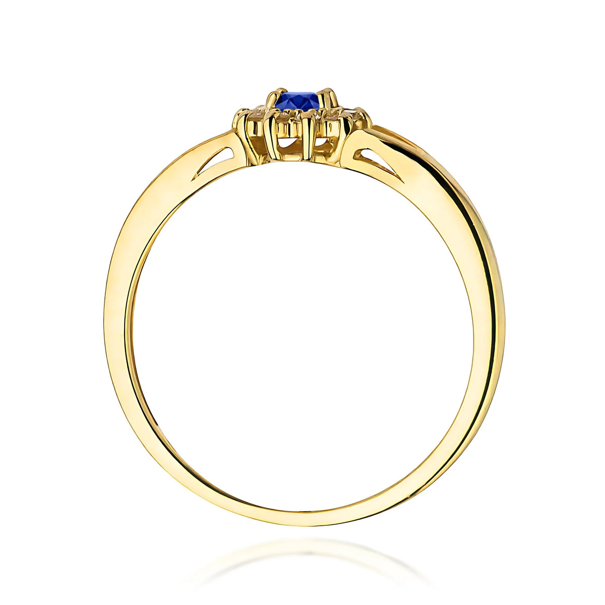 zlatý prsten s 0,15ct safírem a 0,086ct diamanty w0185-sab-01