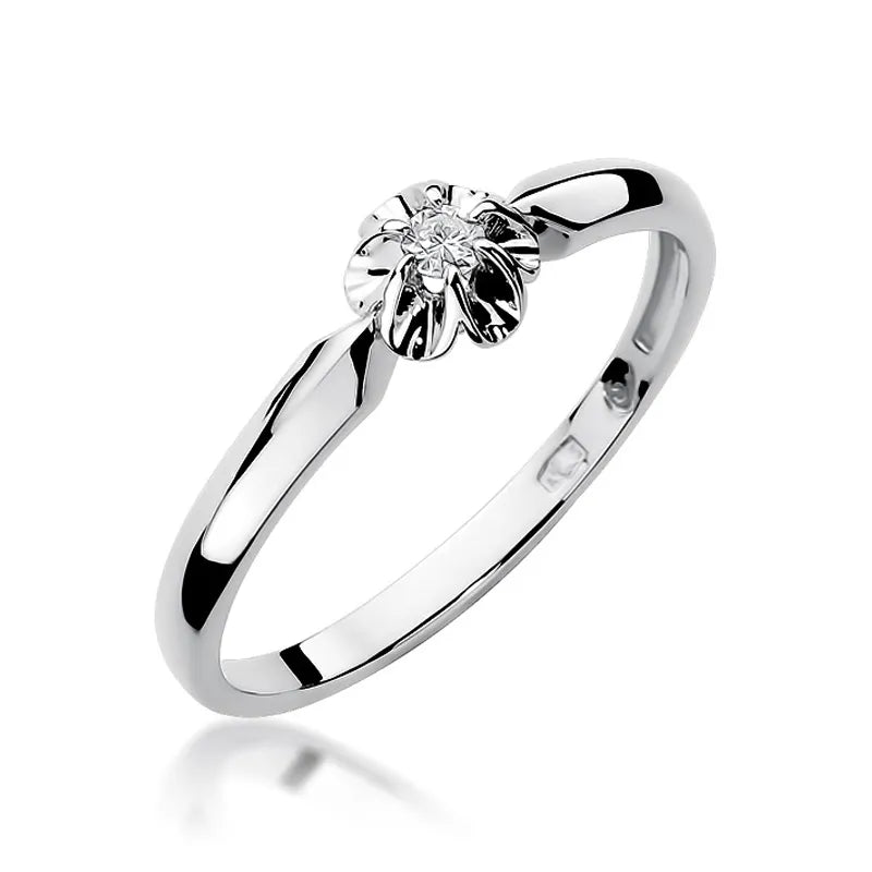 zlatý prsten s diamantem 0,04 ct w0187-diw-01