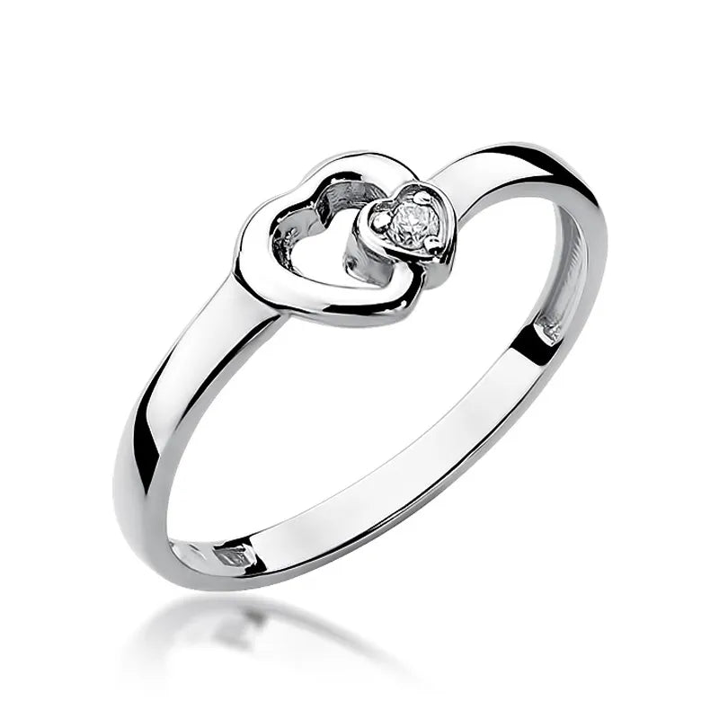 zlatý prsten s diamantem 0,02 ct w0188-diw-01