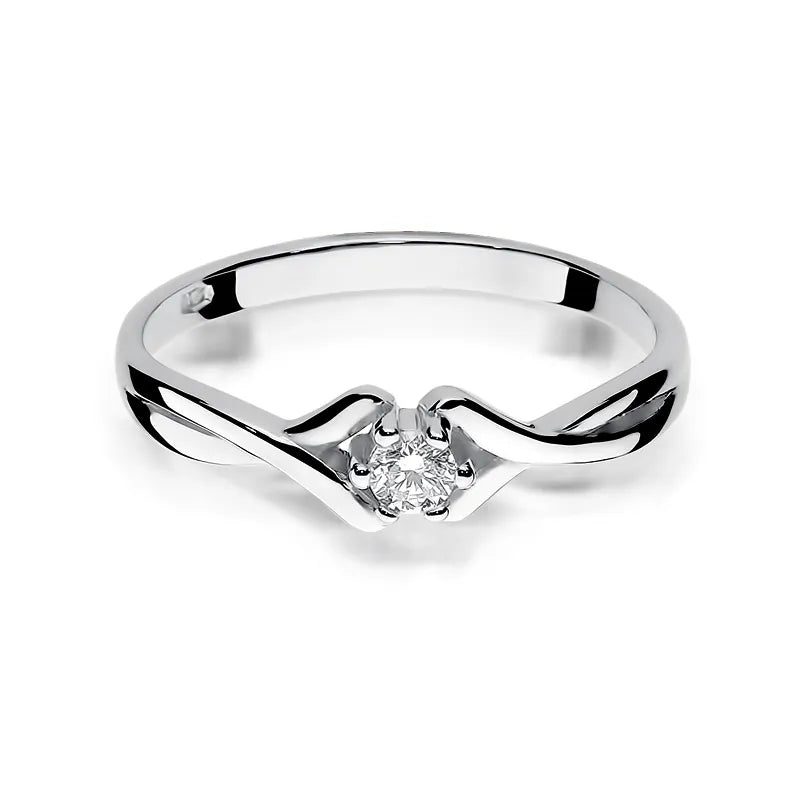 zlatý prsten s diamantem 0,08 ct w0190-diw-03