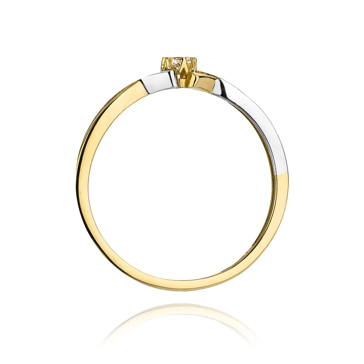 zlatý prsten s diamantem 0,04 ct w0190-diw-01