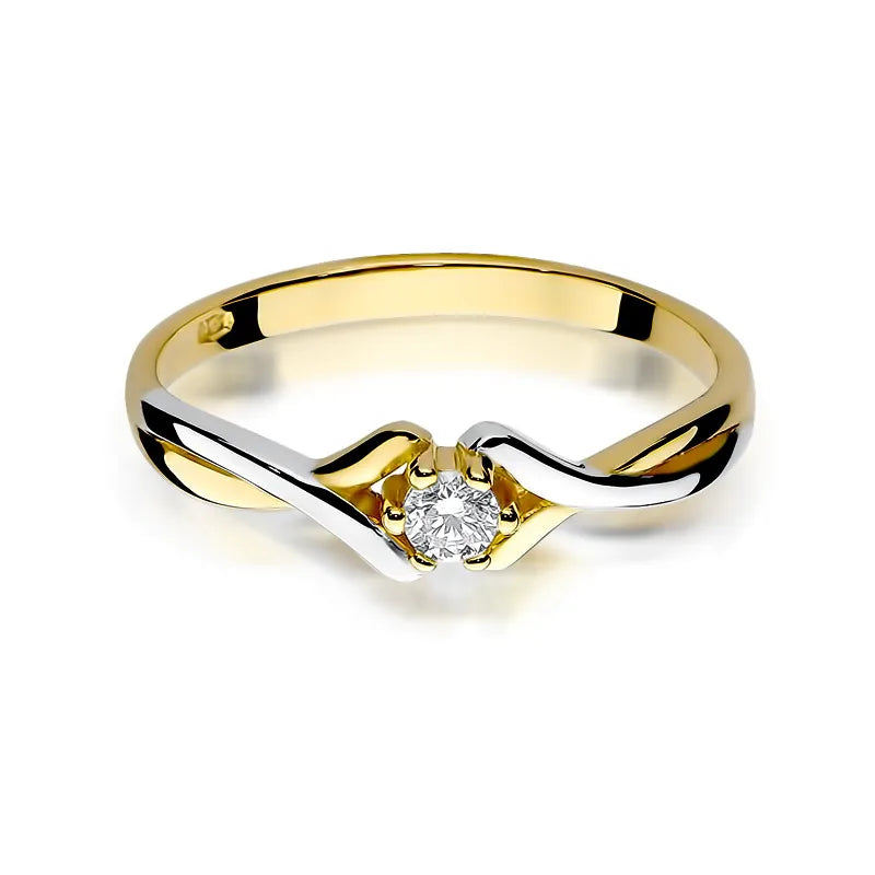 zlatý prsten s diamantem 0,08 ct w0190-diw-03