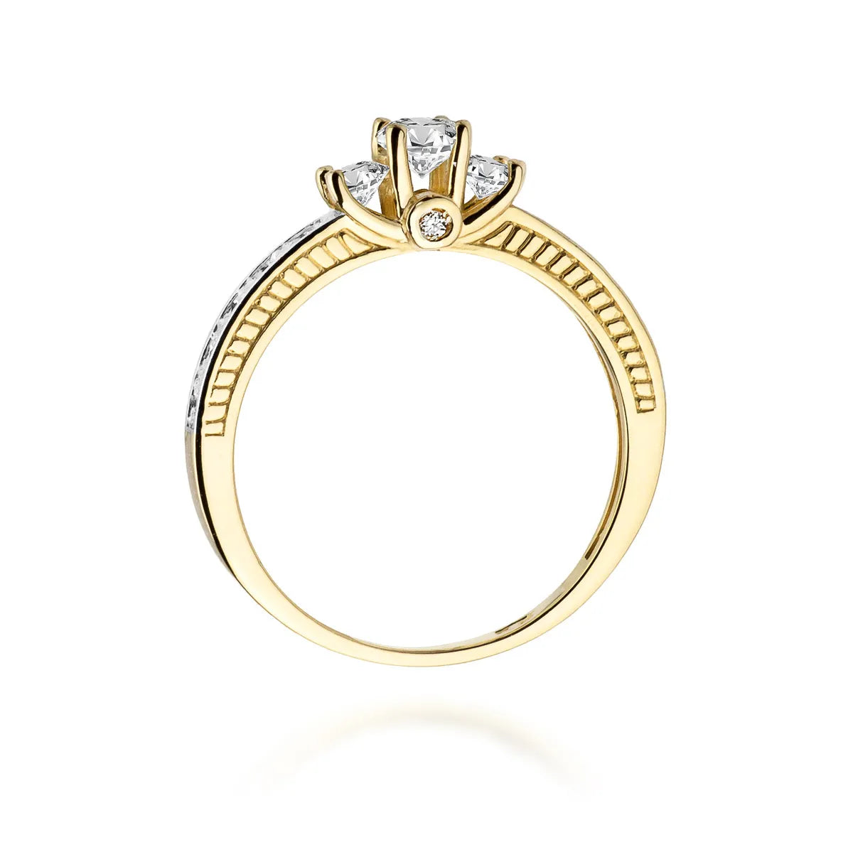 zlatý prsten s diamanty 0,20 ct a 0,215 ct w0199-diw-01