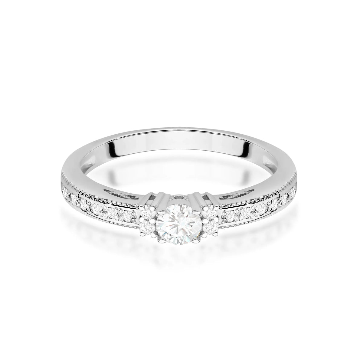 zlatý prsten s diamanty 0,13 ct a 0,104 ct w0201-diw-01