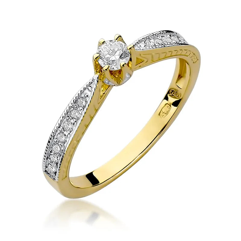 zlatý prsten s diamanty 0,15 ct a 0,15 ct w0202-diw-01