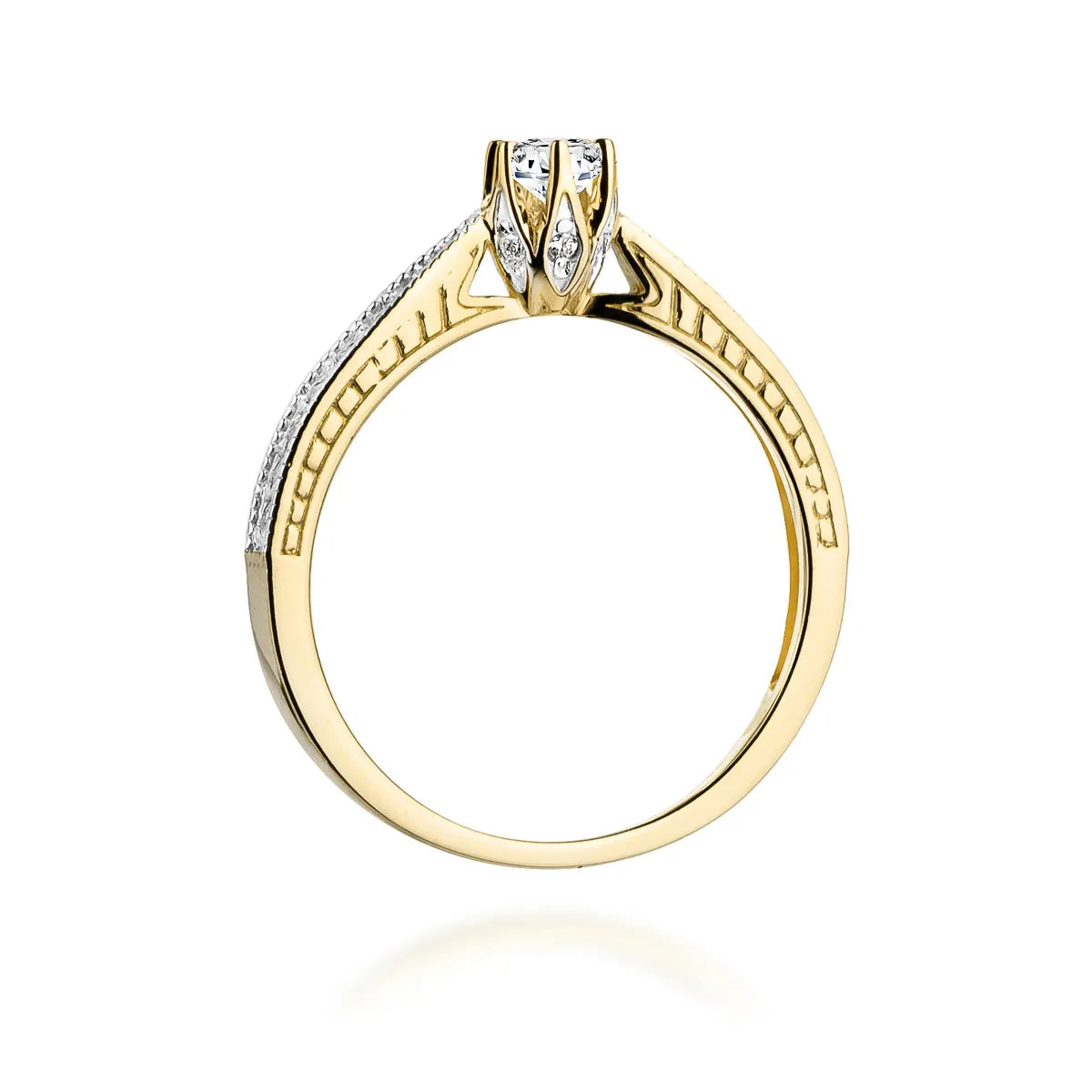 zlatý prsten s diamanty 0,15 ct a 0,15 ct w0202-diw-01