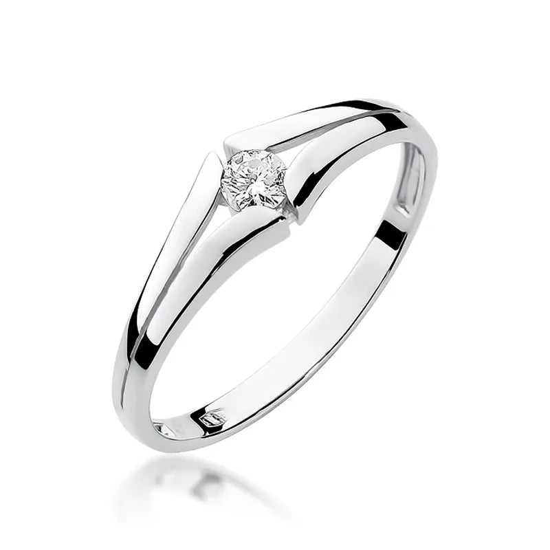 zlatý prsten s diamantem 0,08 ct w0207-diw-01