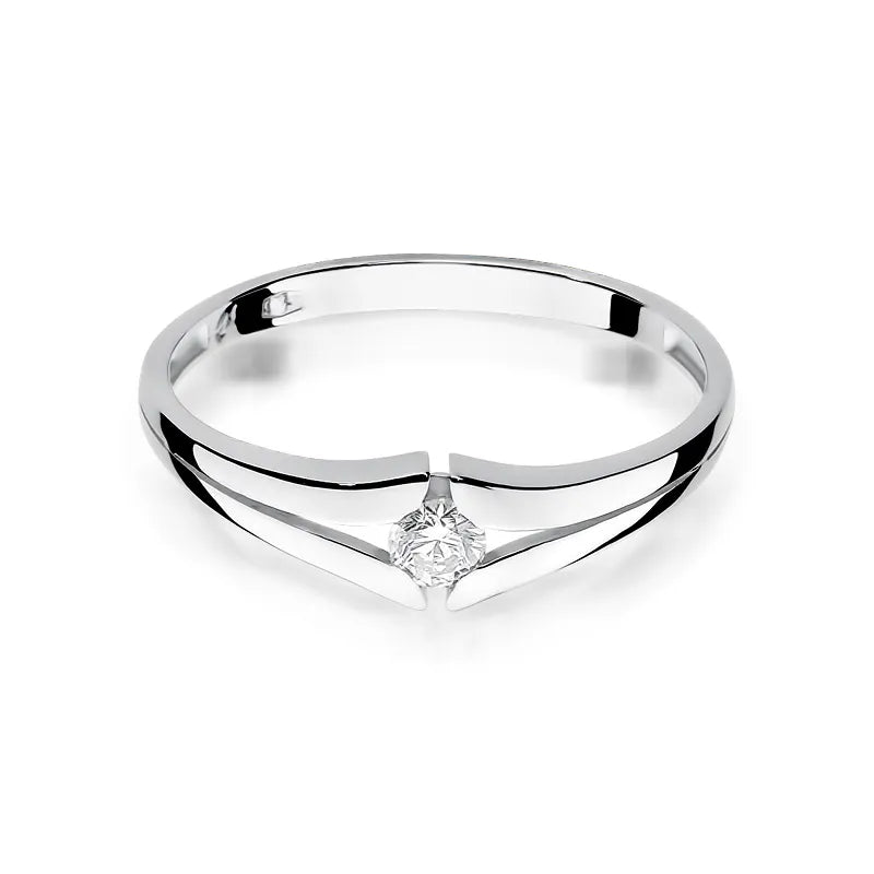 zlatý prsten s diamantem 0,08 ct w0207-diw-01