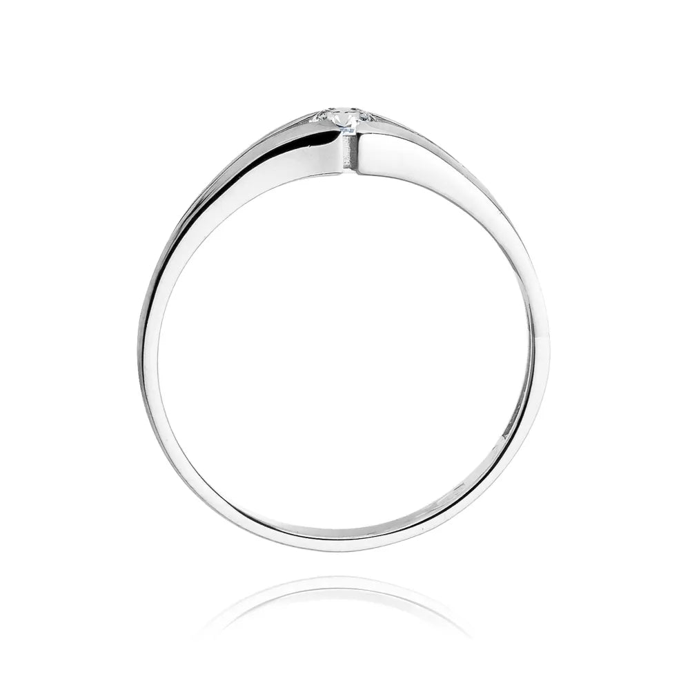 zlatý prsten s diamantem 0,08 ct w0207-diw-01