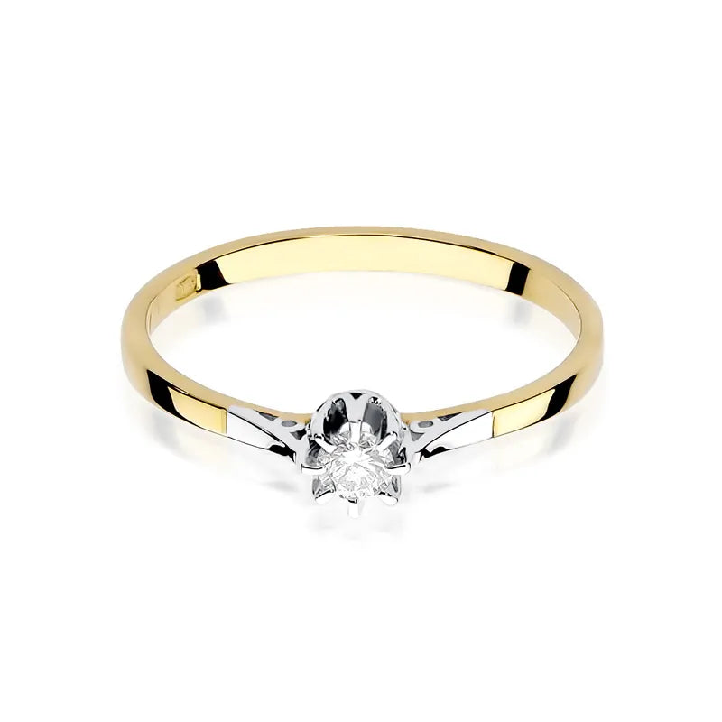 zlatý prsten s diamantem 0,08 ct w0209-diw-01