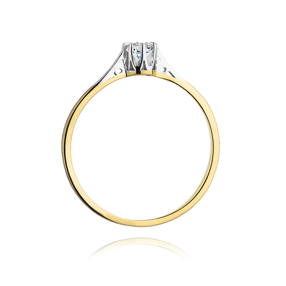 zlatý prsten s diamantem 0,08 ct w0209-diw-01
