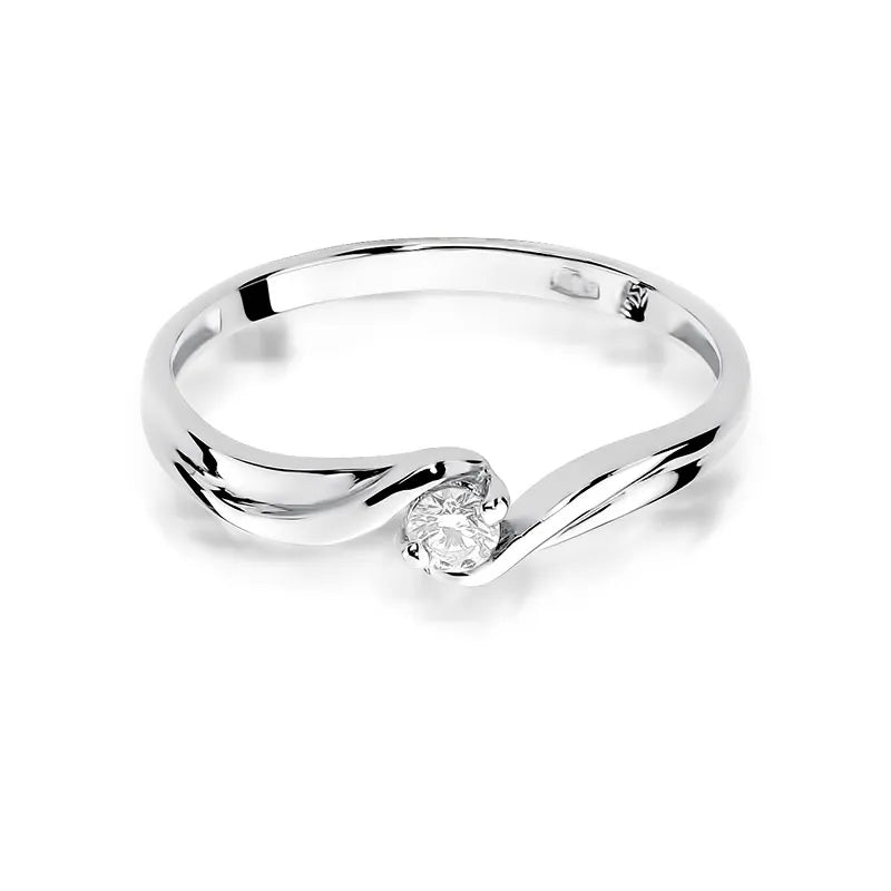 zlatý prsten s diamantem 0,10 ct w0211-diw-02