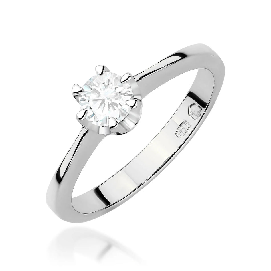 zlatý prsten s laboratorně vytvořeným diamantem 0,30 ct w0220-ldw-07