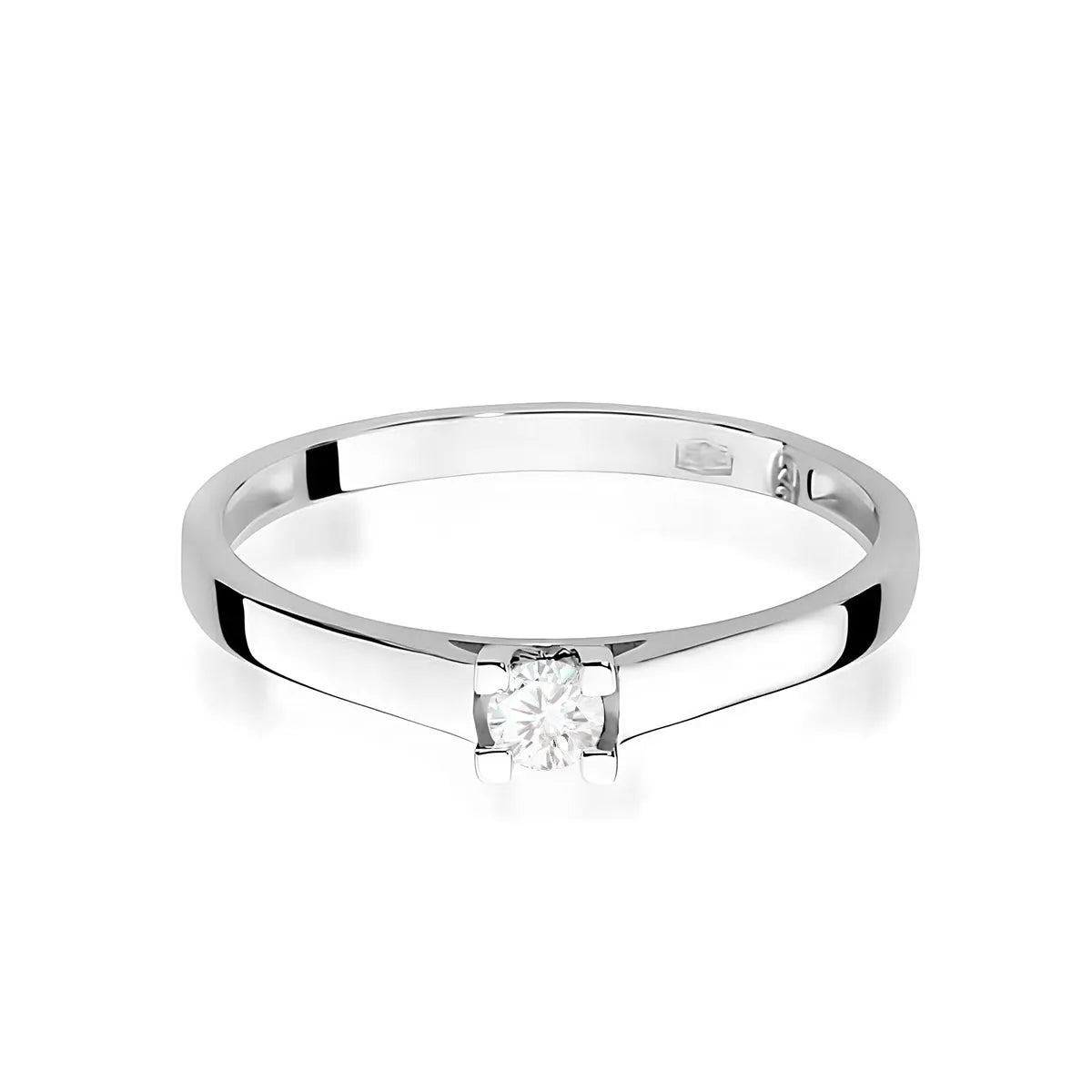 zlatý prsten s diamantem 0,10 ct w0221-diw-02
