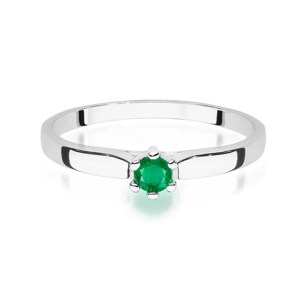 zlatý prsten s 0,15ct smaragdem w0222-emg-02