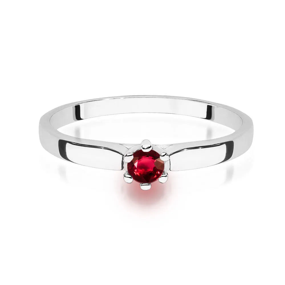 zlatý prsten s 0,15ct rubínem w0222-rur-02