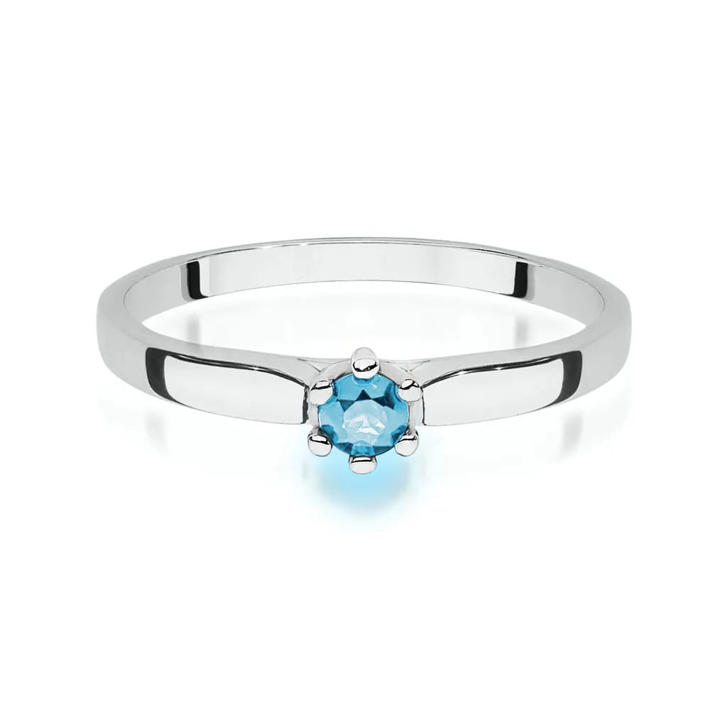 zlatý prsten s topazem 0,15 ct w0222-tob-02