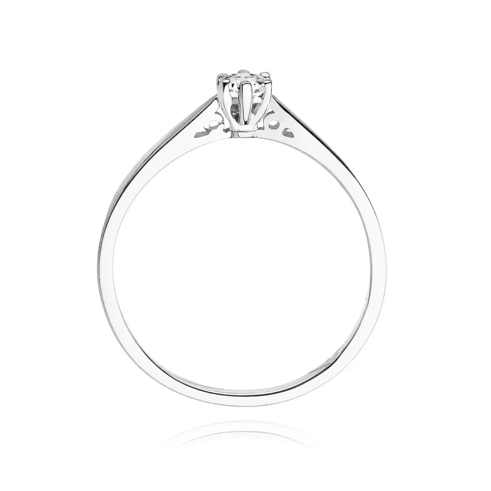 zlatý prsten s diamantem 0,08 ct w0229-diw-01