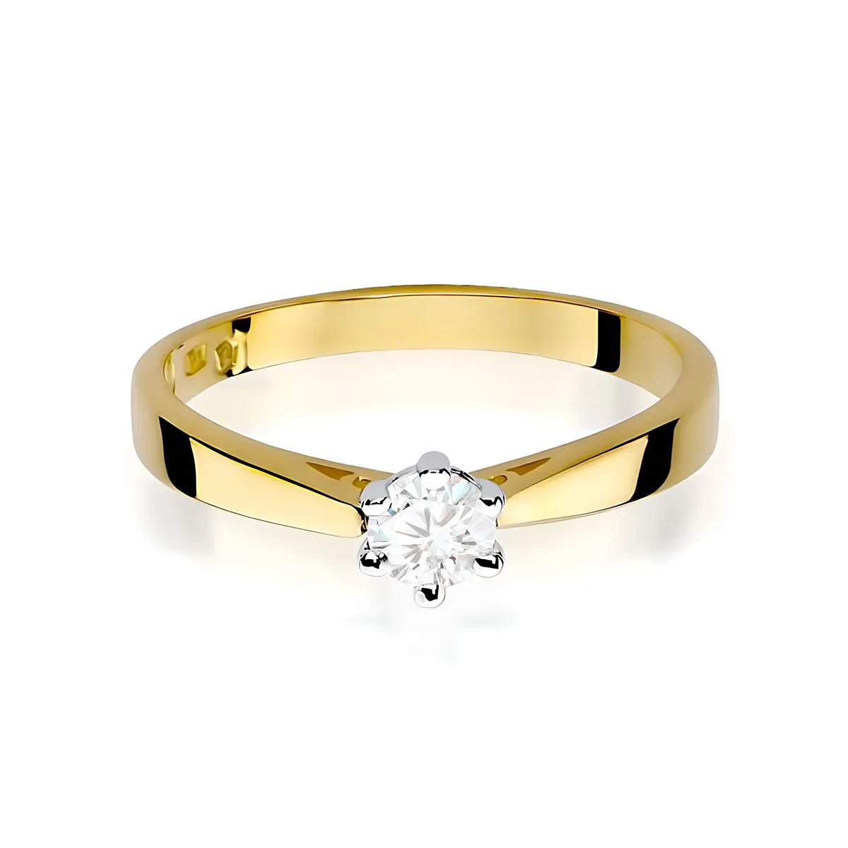 zlatý prsten s diamantem 0,20 ct w0229-diw-05