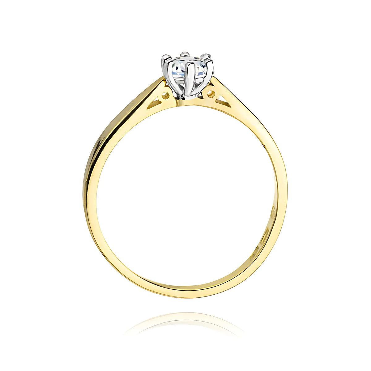 zlatý prsten s diamantem 0,20 ct w0229-diw-05