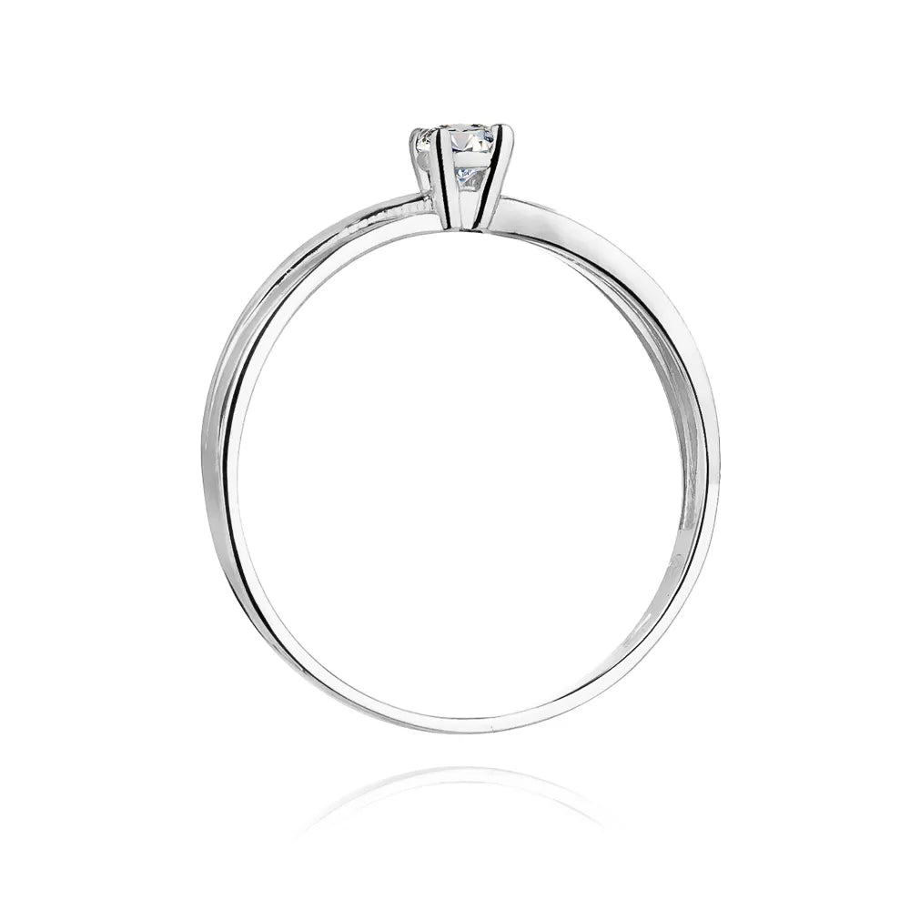 zlatý prsten s diamantem 0,10 ct w0230-diw-02