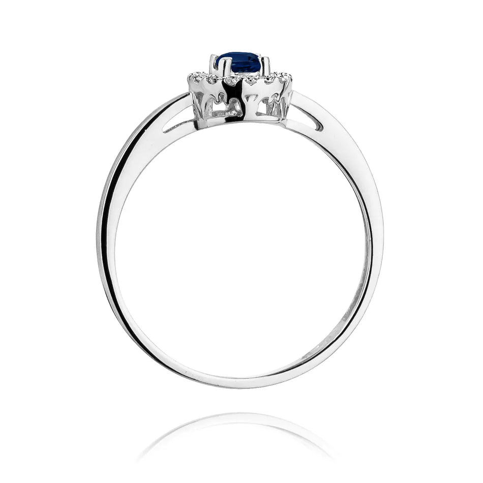 zlatý prsten s 0,15ct safírem a 0,08ct diamanty w0238-sab-01