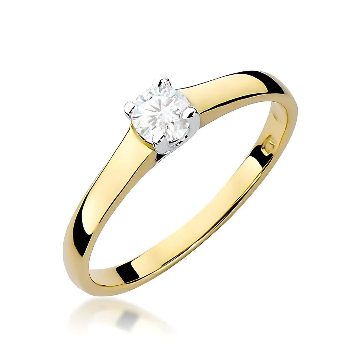 zlatý prsten s diamantem 0,20 ct w0239-diw-01