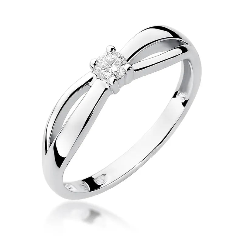 zlatý prsten s diamantem 0,10 ct w0248-diw-01