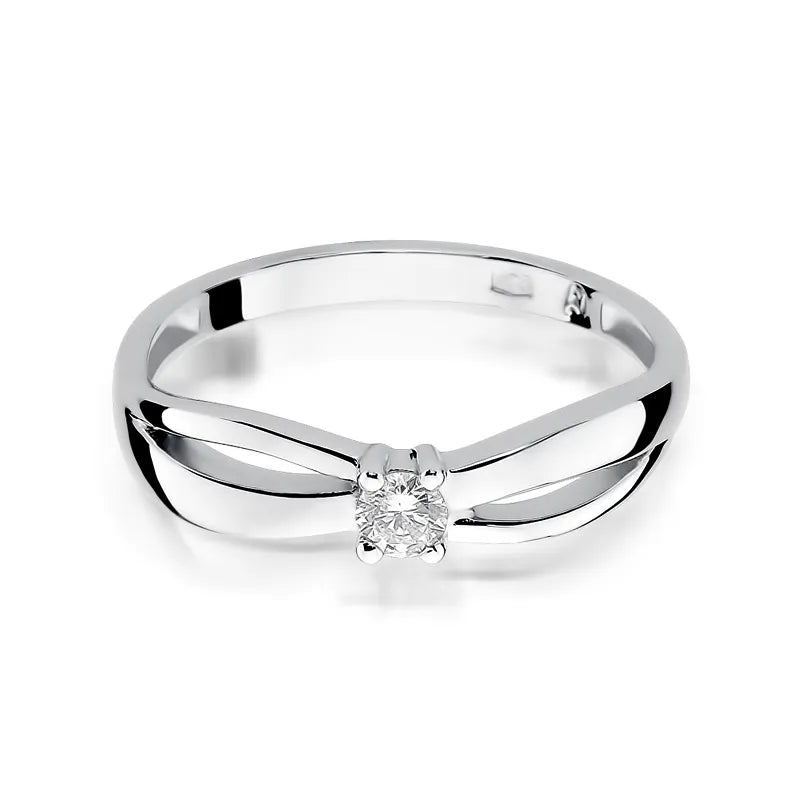 zlatý prsten s diamantem 0,10 ct w0248-diw-01