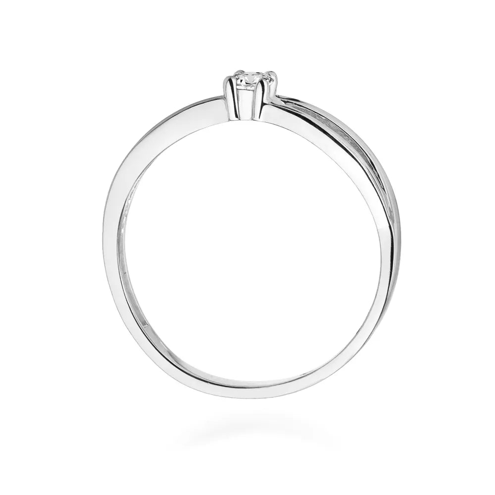 zlatý prsten s diamantem 0,10 ct w0248-diw-01