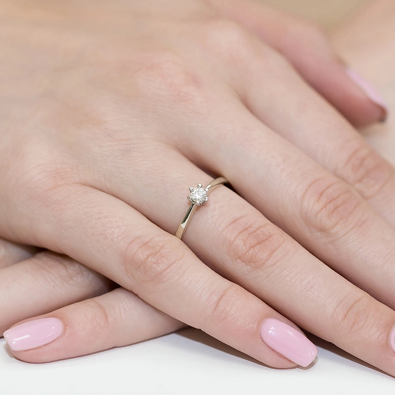 White Gold Ring with 0.20ct Diamond