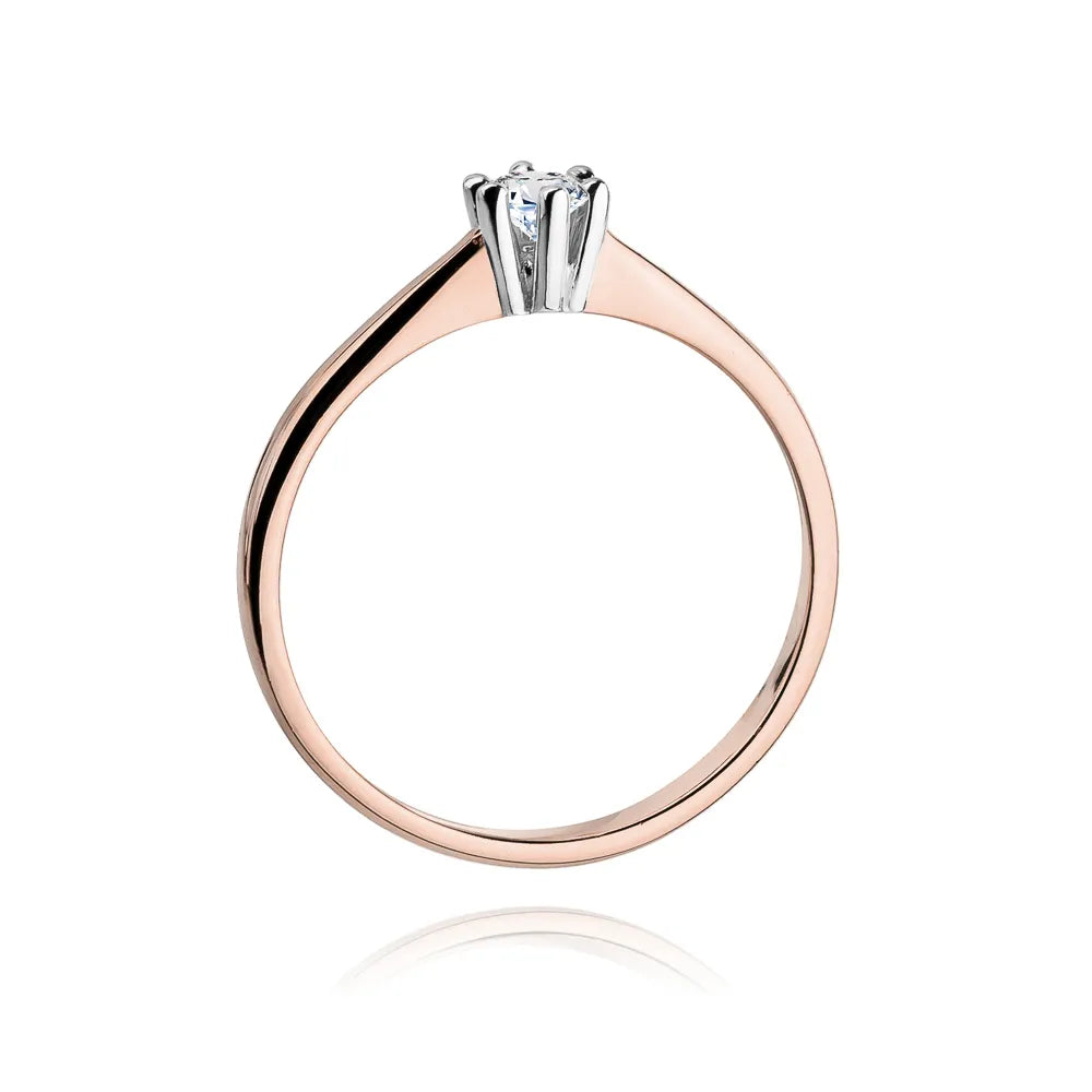 zlatý prsten s diamantem 0,20 ct w0256-diw-02