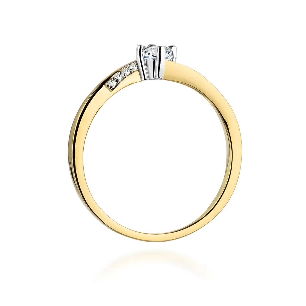 zlatý prsten s diamanty 0,15 ct a 0,04 ct w0262-diw-02