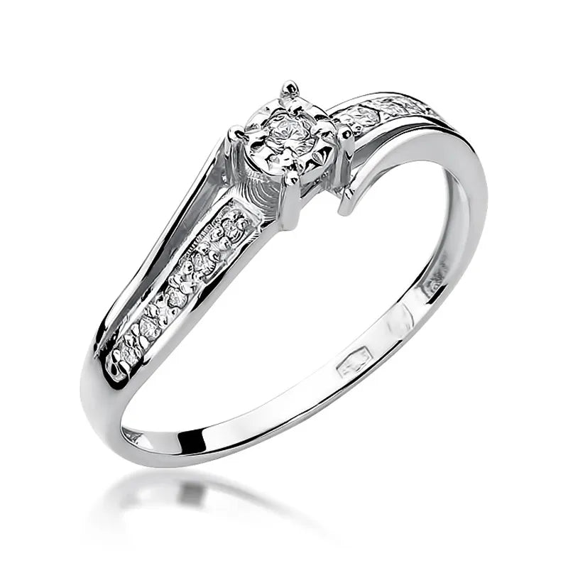 zlatý prsten s diamanty 0,05 ct a 0,05 ct w0269-diw-01