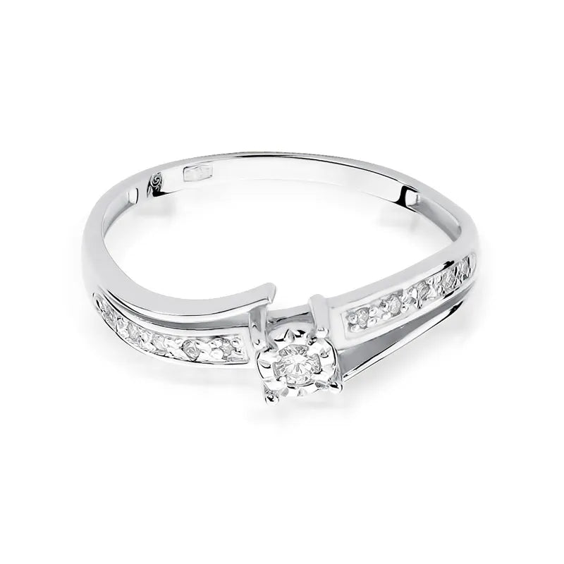 zlatý prsten s diamanty 0,05 ct a 0,05 ct w0269-diw-01