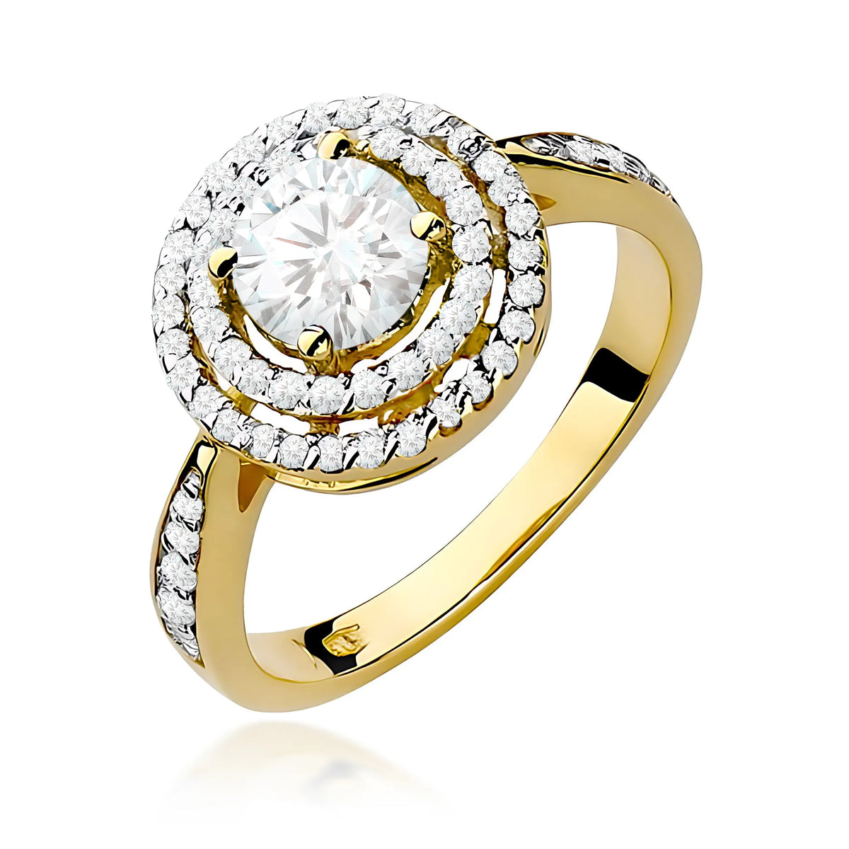 zlatý prsten s 0,75ct a 0,374ct laboratorně pěstovanými diamanty w0274-ldw-01