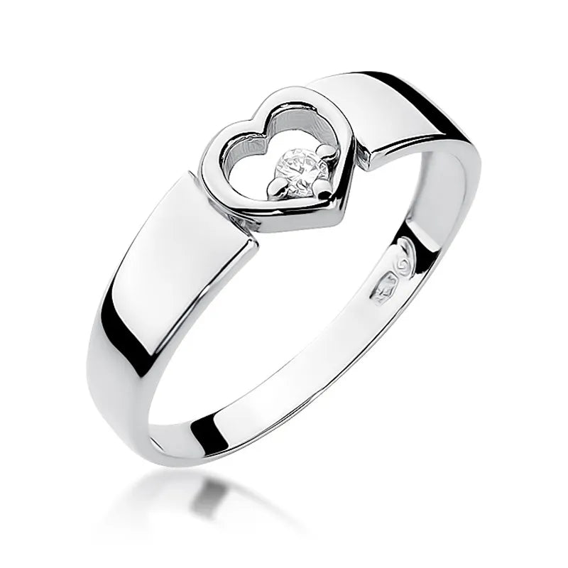 zlatý prsten s diamantem 0,04 ct w0276-diw-01