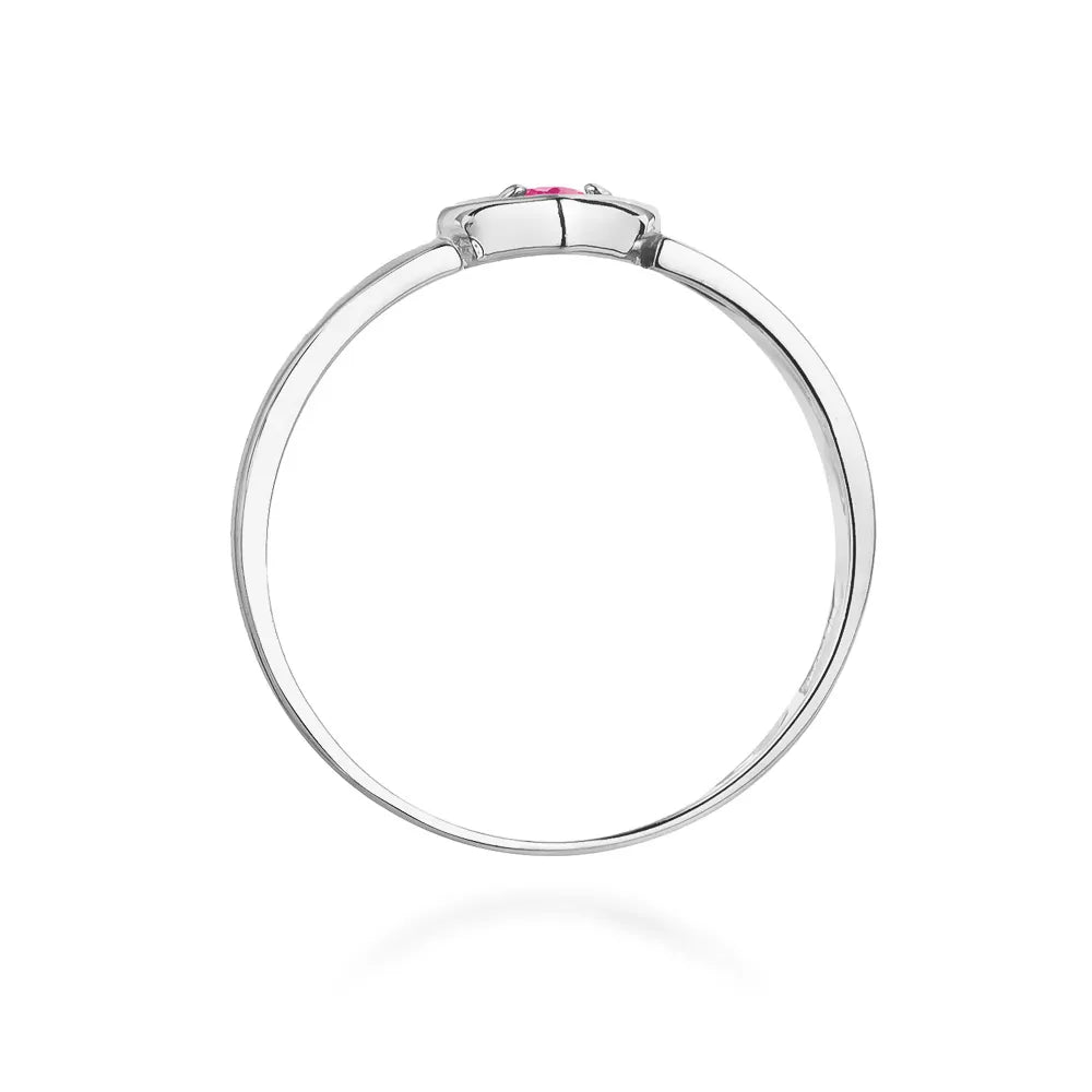 zlatý prsten s růžovým safírem 0,04 ct w0276-sap-01