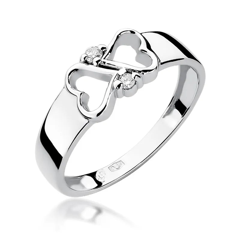 zlatý prsten s diamanty 0,04 ct w0286-diw-01