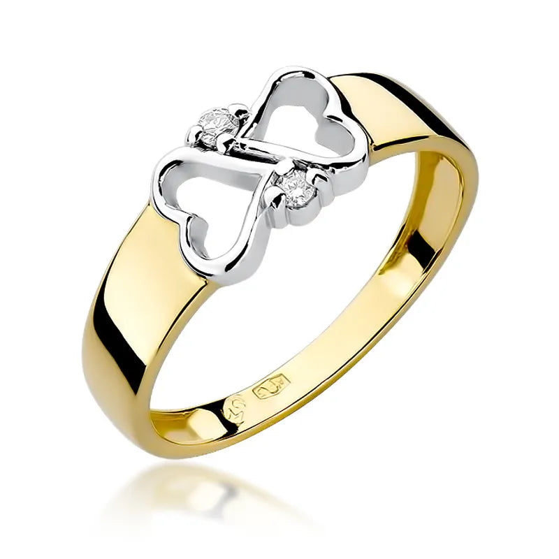 zlatý prsten s diamanty 0,04 ct w0286-diw-01