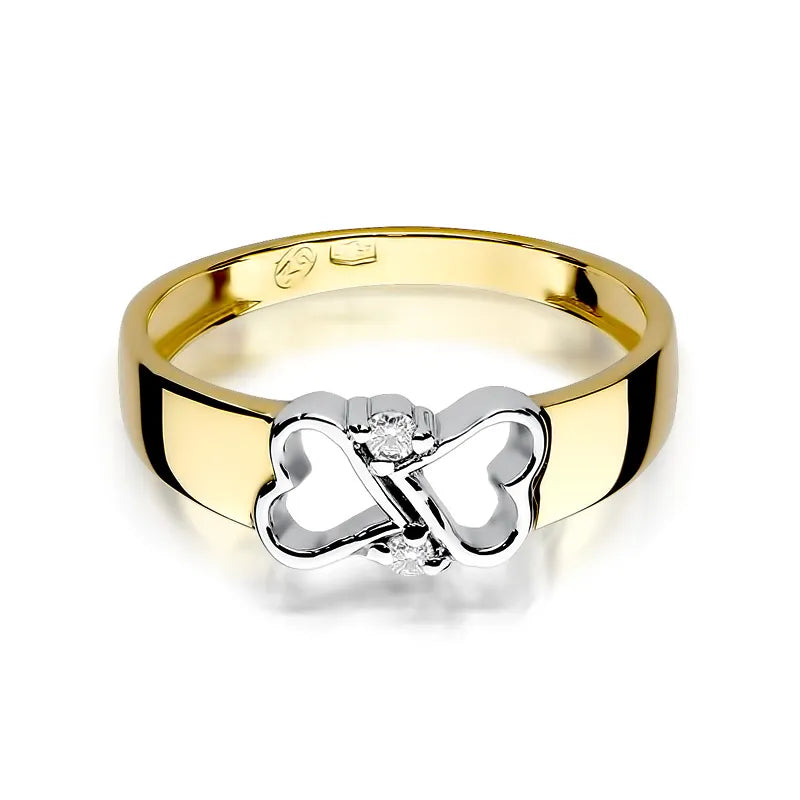 zlatý prsten s diamanty 0,04 ct w0286-diw-01