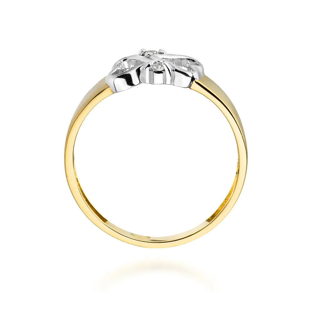 zlatý prsten s diamanty 0,04 ct w0286-diw-01