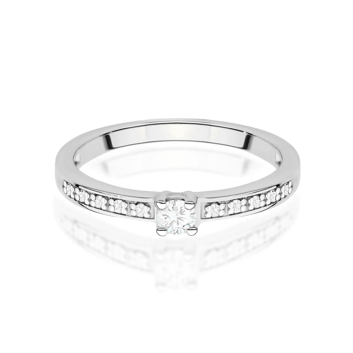 zlatý prsten s 0,08ct laboratorně pěstovanými a 0,05ct laboratorně pěstovanými diamanty w0288-ldw-01