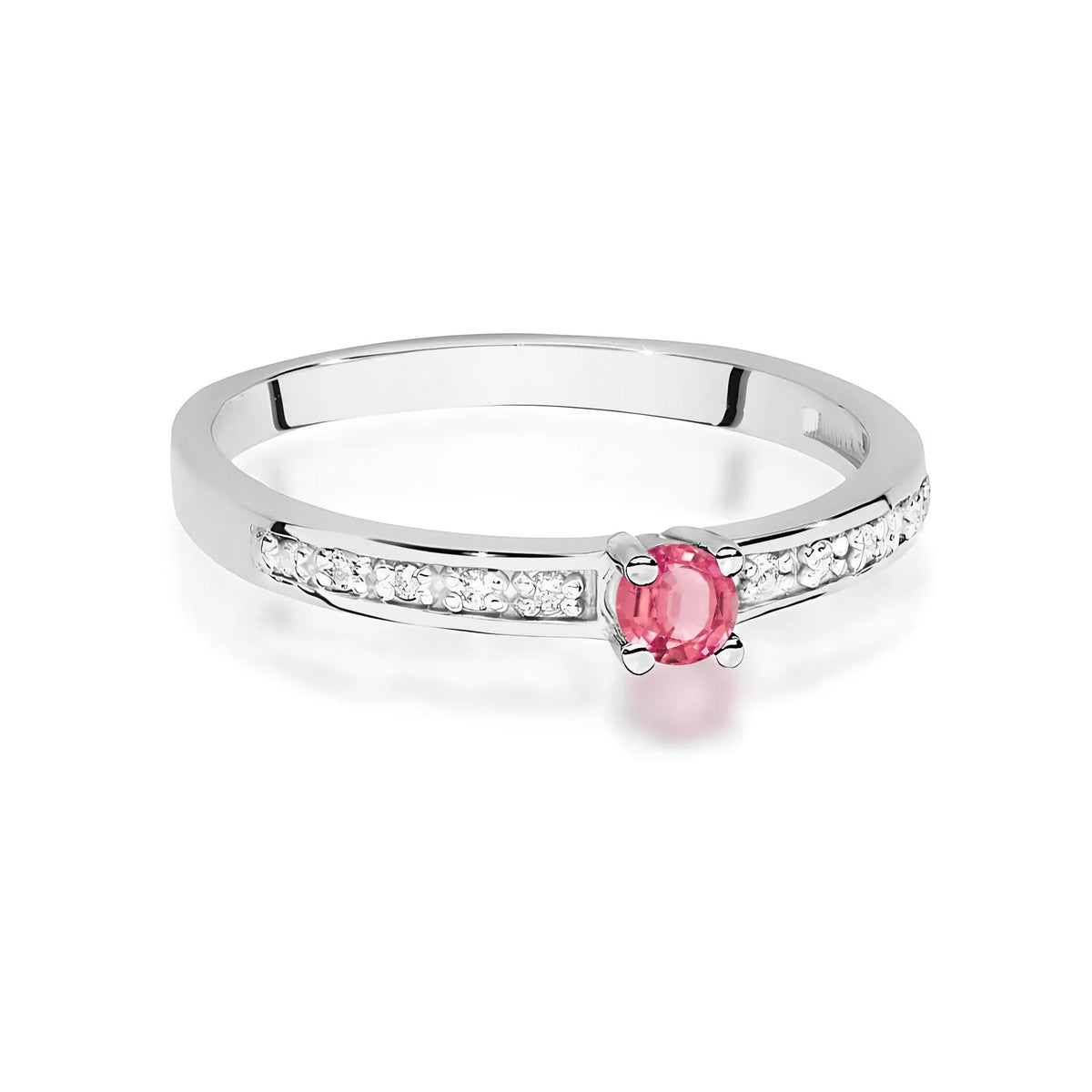 zlatý prsten s 0,15ct růžovým topazem a 0,05ct diamanty w0288-top-01