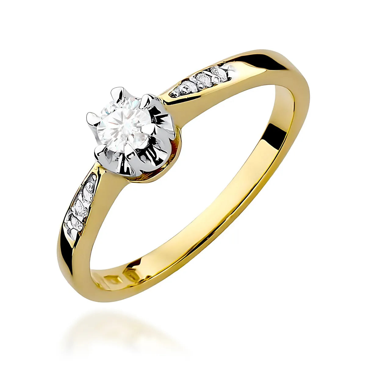 zlatý prsten s diamanty 0,23 ct a 0,052 ct w0291-diw-02